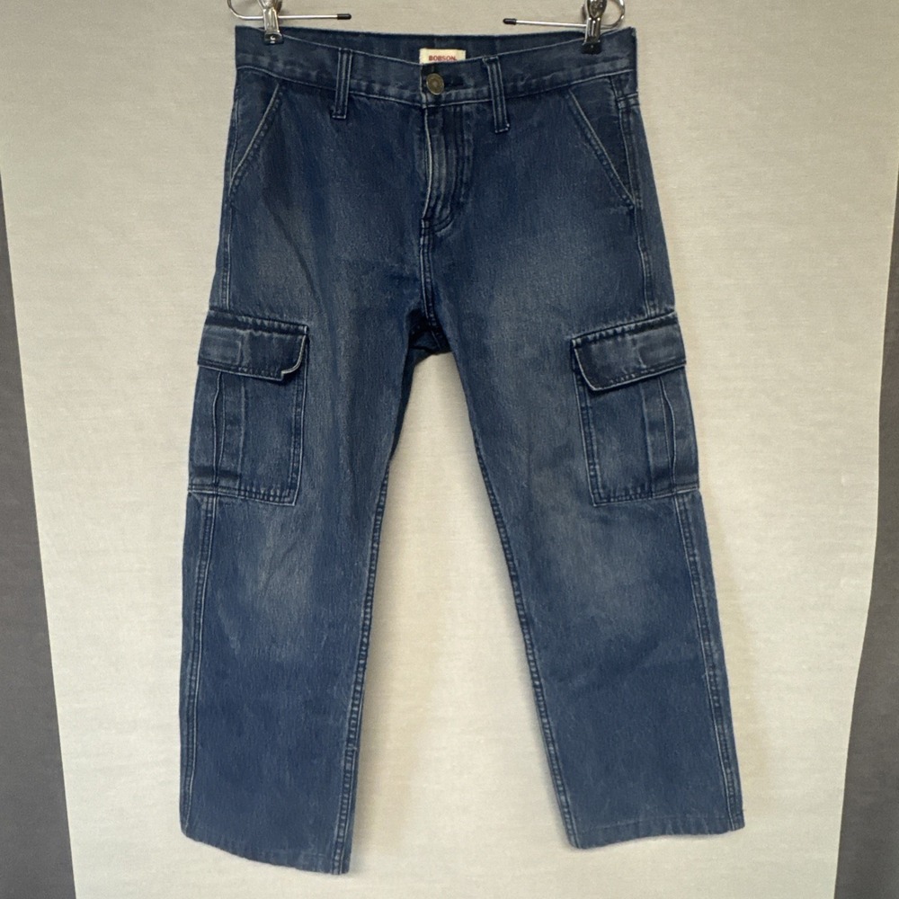 Bobson Japanese Okayama Cropped Cargo Jeans Pants Size 30x26
